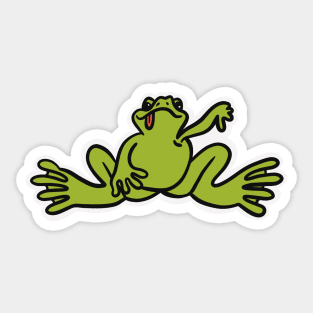 Nope Frog Sticker